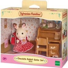 Sylvanian Families Çikolata Kulaklı Tavşan Kız Seti ile Çalışma Masası Hediyelik 5016