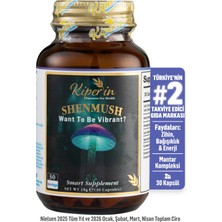 Kiperin Shenmush | Mantar Karışımı | Ahcc, Reishi, Shiitake, Lions's Mane, Agaricus | 30 Kapsül