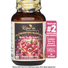 Kiperin Cranberry, D-mannoz, C Vitamin - Idrar Yolu Sağlığı (60Kapsül & 1400mg)