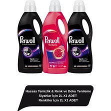 Perwoll Hassas Temizlik, Renk Ve Doku Yenileme Siyahlar İçin 2L X1 Adet Renkliler İçin 2L X1 Adet