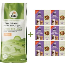 Kito Yetişkin Köpek Maması 7 kg + Hindi Etli Kito Fresh x 6