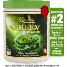 Kiperin Green | Detoks | Spirulina, Yeşil Çay, Brokoli Ekstresi, Prebiyotik (Inülin) | 30 Günlük