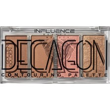 Influence Beauty Kontür Paleti Golden Decagon 01 Sculpt & Glow - 4in1 Contour Palette With Highlighter