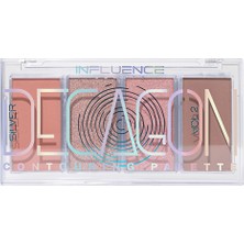 Influence Beauty Kontür Paleti Silver Decagon 02 Define & Shine - 4in1 Contour Palette With Highlighter