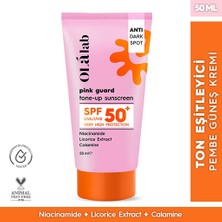 Olalab Aydınlatıcı Ton Eşitleyici Spf 50+ Yüksek Uv Koruma Pembe Yüz Güneş Kremi 50 ml