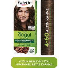 Palette Kalıcı Doğal Renkler Saç Boyası 4-60 Altın Kahve