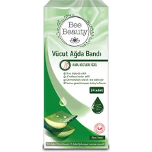 Bee Beauty Vücut Ağda Bandı Aloe Vera 24'lü