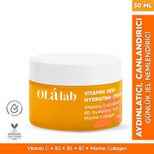 Olalab C Vitaminli Aydınlatıcı Leke Karşıtı Su Bazlı Nemlendirici Krem 50 ml Tüm Cilt Tipleri İçin Arındırıcı Etki