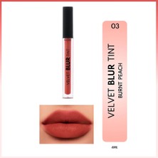 2 Adet Note Velvet Blur Tint Kadife Bitişli Nemlendirici Mat Ruj 03 Burnt Peach