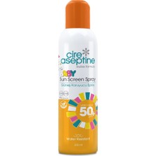 Cire Aseptine Şeffaf Aeresol Sprey Kremi Çocuk & Hassas 50 Spf 200 ml