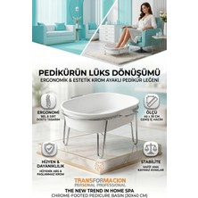 Transformacion Krom Ayaklı Pedikür Leğeni Beyaz G.gibeau Design