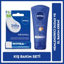 2 Adet Nivea Yoğun Nemlendirici El Kremi 75 ml + Dudak Kremi 4,8 gr (Kış Bakım Seti)