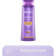 2 Adet Restorex Kolajen & Biotin Dolgunlaştırıcı Saç Bakım Şampuanı 500 ml