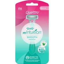 2 Adet Wilkinson Sword Quattro Smooth Sensitive Kullan At Tıraş Bıçağı 3 Lü
