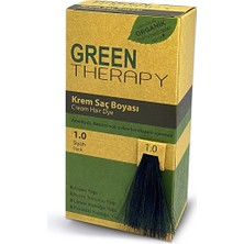 2 Adet Green Therapy Krem Saç Boyası 1.0 Siyah