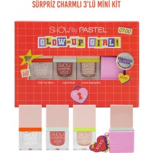 2 Adet Show By Pastel Glow Up Girl Mini Makyaj Seti Xoxo (Dudak Parlatıcısı + Allık + Highlighter)