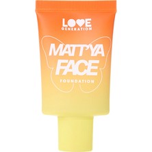 3 Adet Love Generation Matt'ya Face Fondöten 04 Toffee Delight - Mattifying Foundation With Matcha Extract