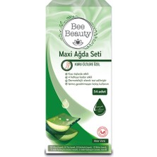 2 Adet Bee Beauty Maxi Ağda Seti Aloe Vera 54'lü