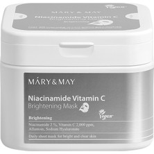 2 Adet Mary & May Niasinamid ve C Vitamini Içerikli Aydınlatıcı Kağıt Yüz Maskesi 30 Adet