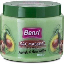 2 Adet Benri Saç Maskesi Shea Butter & Avokado 500 ml