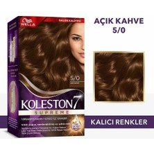 3 Adet Wella Koleston Supreme Saç Boyası 5/0 Açık Kahve