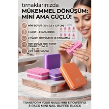 Transformacion Profesyonel MINI 3 ' LÜ Tırnak Törpüsü 100/180 Grit Kalıcı Oje Protez Tırnak Törpüsü 720723
