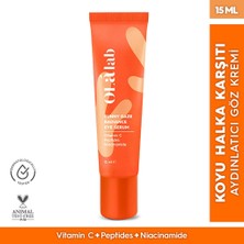 3 Adet Olalab Torbalanma Koyu Halka Karşıtı Aydınlatıcı Vitamin C & Peptit Göz Kremi 15 ml