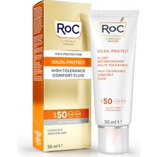 4 Adet Roc Kırışık Karşıtı Rahatlatıcı Likit Güneş Kremi SPF50 50 ml
