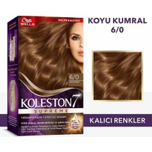 4 Adet Wella Koleston Supreme Saç Boyası 6/0 Koyu Kumral