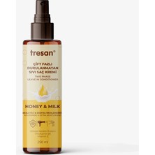 4 Adet Tresan Bal & Süt Besleyici Extra Nemlendirici Çift Fazlı Durulanmayan Sıvı Saç Kremi 250 ml