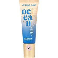 4 Adet Vivienne Sabo Ocean Moisturizing Fondöten 01 Light Beige - Hydrating Fluid With Natural Radiant Finish