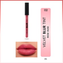 5 Adet Note Velvet Blur Tint Kadife Bitişli Nemlendirici Mat Ruj 02 Rose Dusk