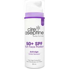5 Adet Cire Aseptine Yaşlanma Karşıtı Anti Age 50+Spf Yüz Güneş Koruyucu Krem 50 ml