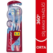 5 Adet Colgate 360 Diş Arası Temizliği Diş Fırçası 1+1 (Orta)