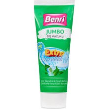 5 Adet Benri Jumbo Nane Ferahlığı Diş Macunu 250 ml