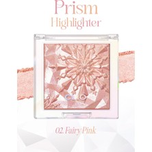 Mikro İnci Tanecikleriyle Yoğun Işıltı Sağlayan Highlighter CLIO Prism Highlighter 02 Fairy Pink