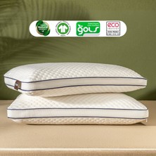 İnnova Bedding %100 Doğal Lateks Yastık, Pamuk Iç Kılıf &  Dış Kılıf, Hipoalerjenik