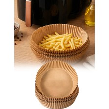 Omilife Airfryer Pişirme Kağıdı 50 Adet Yuvarlak Yağlı Kağıt Hava Fritözü Uyumlu Pratik Kullanım