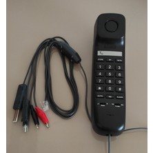Karel Test ve Muayene Telefonu Siyah (Kesmeli Kesmesiz Test Kablolu)