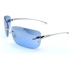 Cartier  Panthere De Cartier Blue Sılver Mavi Gümüş Unısex Güneş Gözlüğü T8200850