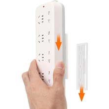 Omilife 6 Adet Kızaklı Eşya Sabitleme Aparatı Yapışkanlı Kablo Tutucu Priz Sabitleyici