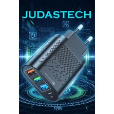 Judas C5 Type-C + 3 Usb Girişli Şarj Adaptörü -48W