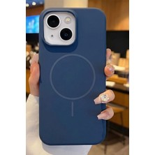 Fabron Apple Iphone 13 / 14 / 15 Uyumlu Magsafe Lansman Kir Tutmaz Silinebilir Içi Kadife Telefon Kılıfı Kablosuz Şarj Özellikli