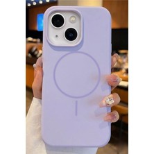 Fabron Apple Iphone 13 / 14 / 15 Uyumlu Magsafe Lansman Kir Tutmaz Silinebilir Içi Kadife Telefon Kılıfı Kablosuz Şarj Özellikli