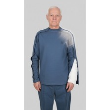 Cure4U ComfortCURE Adaptif Uzun Kollu Denim Mavi Kırık Kol - Ortopedi Tedavi Kıyafeti