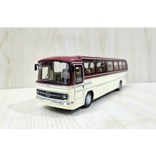 Belirtilmemiş 25 cm 1/43 Ölçek Bordo Metal Mercedes Benz O302 Otobüs Maketi