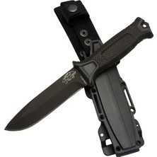 Nerm Tiger Tactical Htm 1041 A Siyah Outdoor / Bıçak 27CM - Kauçuk Sap, Kılıflı, Kutulu