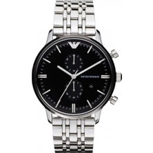 Emporio Armani Ar0389 Erkek Kol Saati Metalik Gri Kasa 5 ATM Suya Dayanıklı Analog Fonksiyonlu