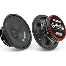 Reiss Reis Audio 20 cm Midrange Hoparlör Takımı 450W Güçlü Ses Özellikleri ile RS-M8DM