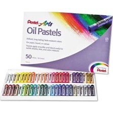 Pentel Arts 50 Renk Yağlı Pastel Boya Seti Uzun Süreli Renkler ile Kırtasiye Ürünü